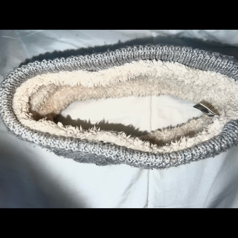 Grey winter headband